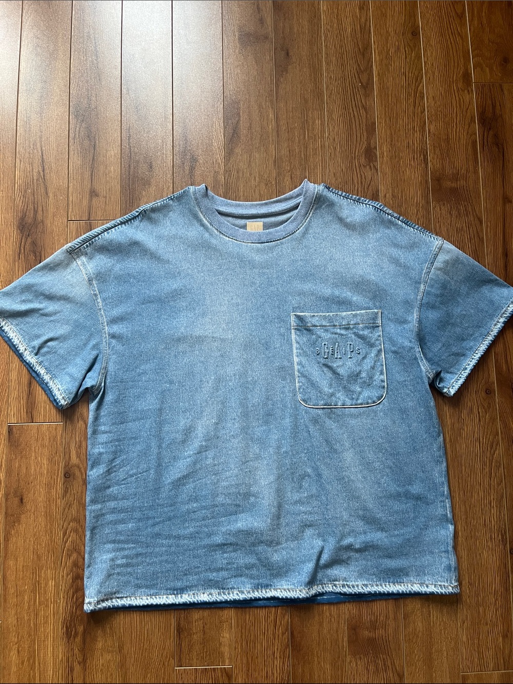 Gap × BÉIS Knit Denim Pocket T-Shirt